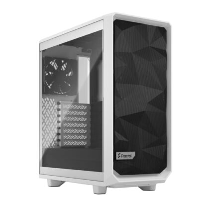 Fractal Design Meshify 2 Compact (White TG) Gaming Case w/ Clear Glass Window